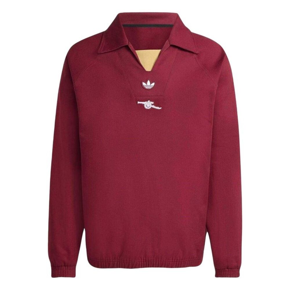 Arsenal Mens Terrace Icons Adidas Sweatshirt / Red